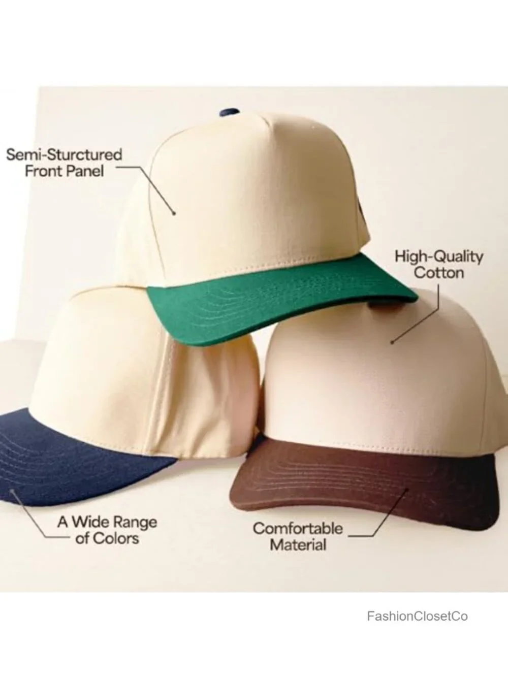 Beige Two Tone Canvas Corduroy Snapback Hat Adjustable